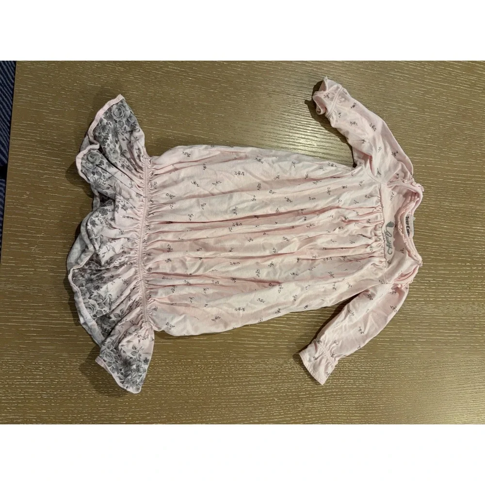 Baby Girls Pink Romper Outfit Lot Ralph Lauren Little English Miniwear 12M 4PC